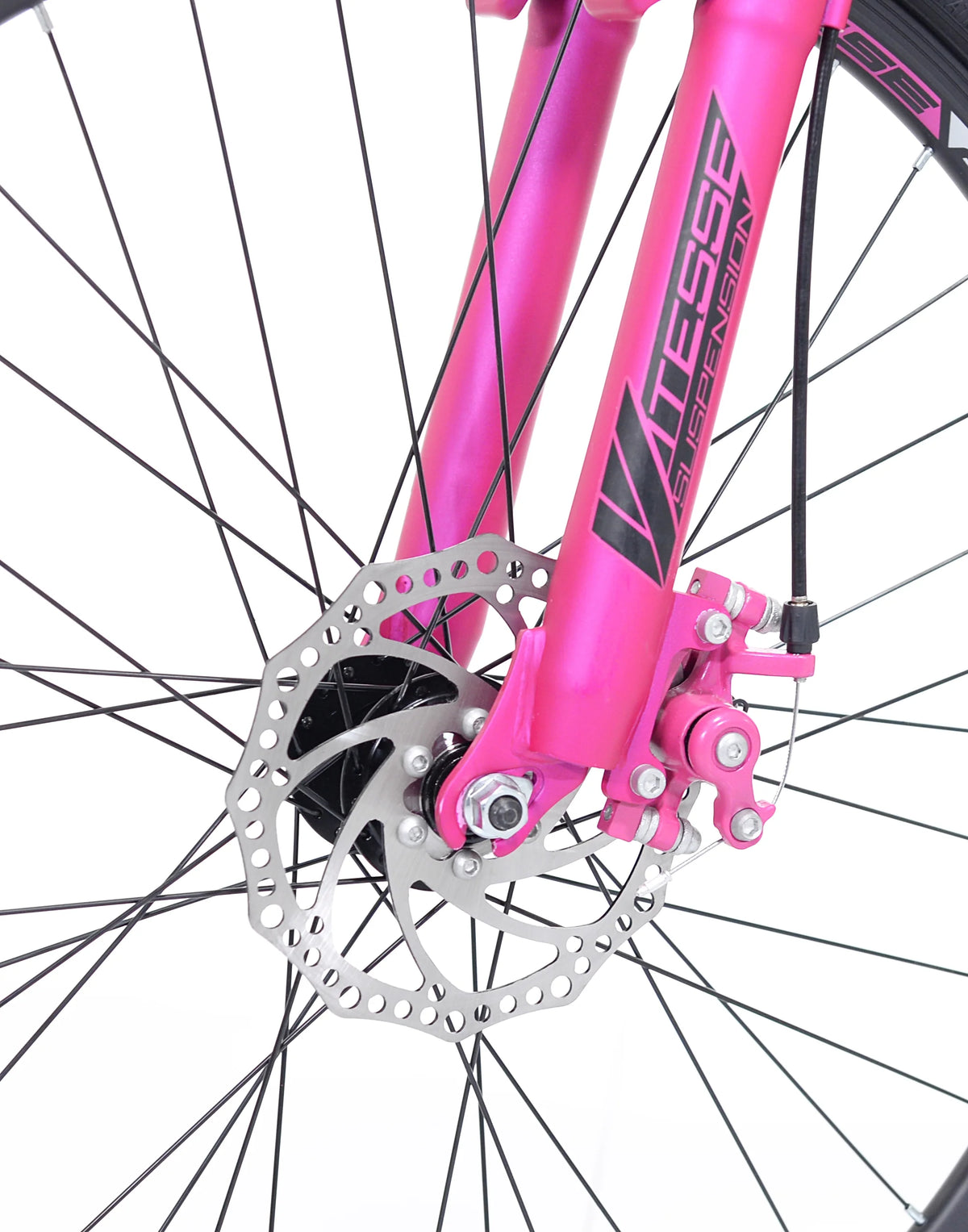 26 in. Black and Pink Mountain Bike S112