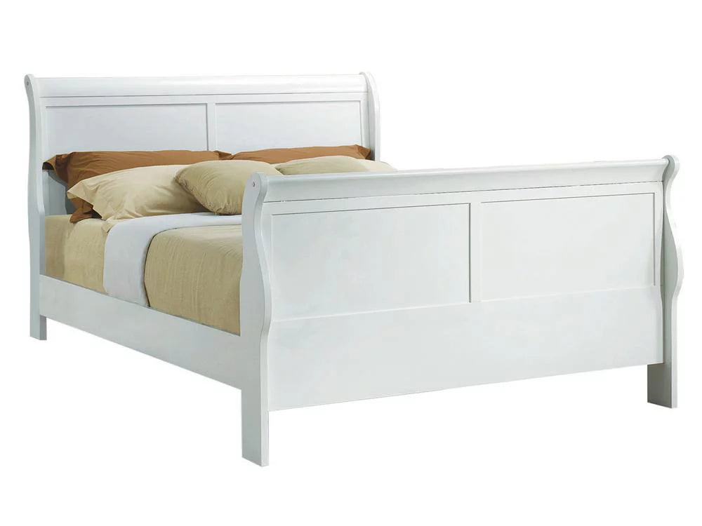 Contemporary White Full 6pcs Bedroom Set A6147