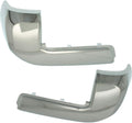 Chrome Plastic Rear Bumper End Cap Pair for Toyota Tacoma 2016-2020 C574