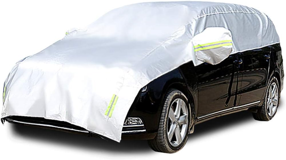 Half Car Cover with Cotton All Weather Waterproof Universal Car Half Cover K32947