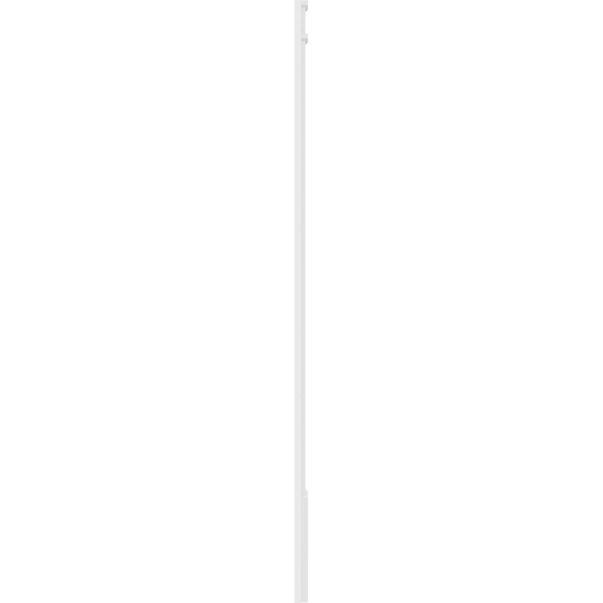 Two Equal Flat Panel PVC Pilaster with Decorative Capital & Base (Pair) O32021