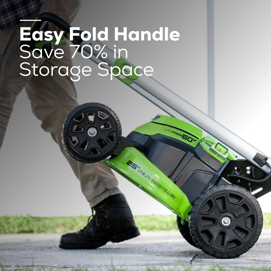 60V Cordless Self-Propelled Lawn Mower with 4.0Ah Batteries & Charger U91468