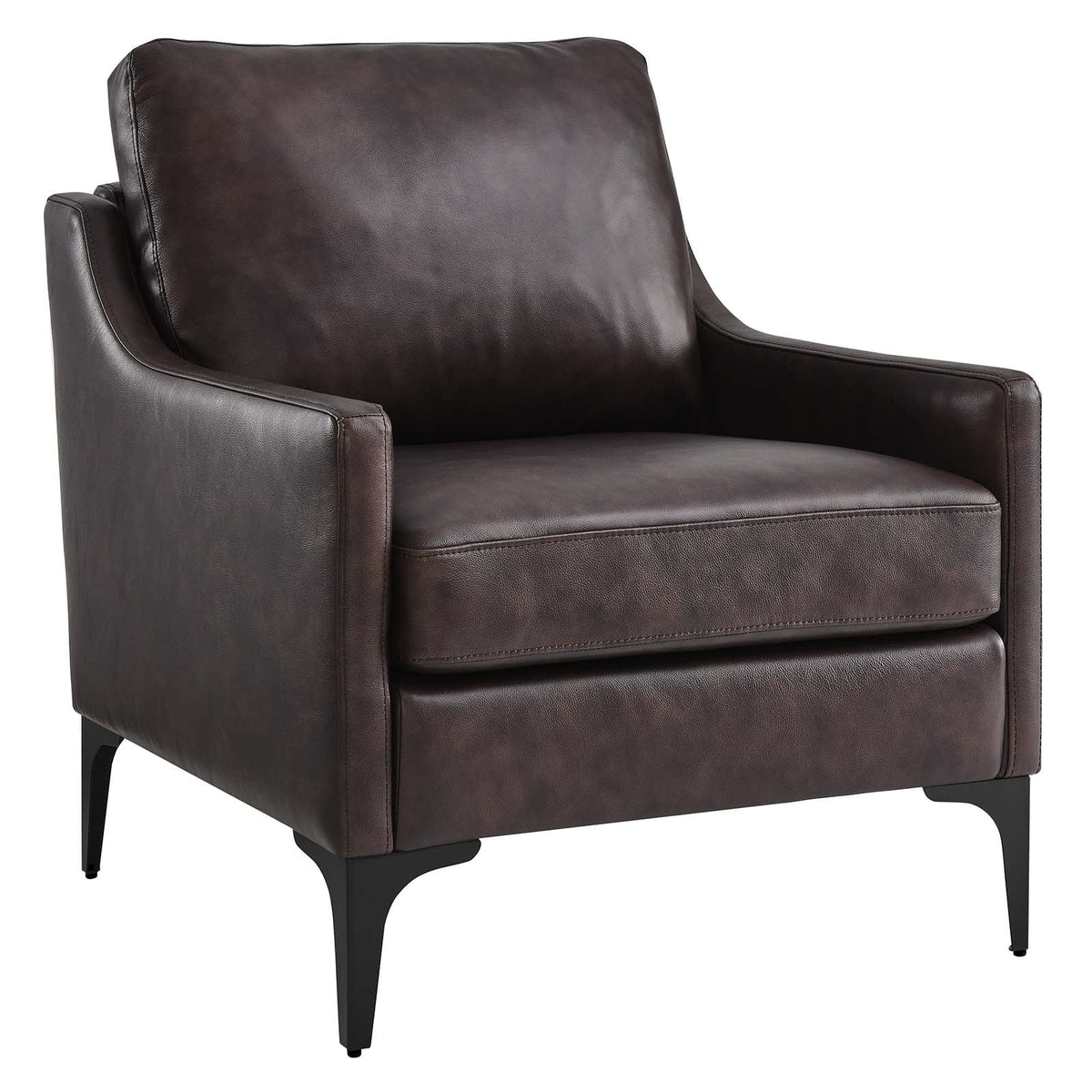 Brown Leather Armchair V62897