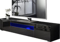 Modern Black Modular TV Cabinet with LED Lights S51793