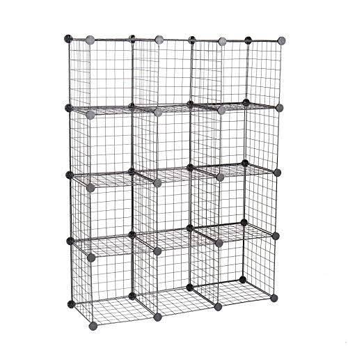 12-Cube Metal Wire Storage Organizer Q9000