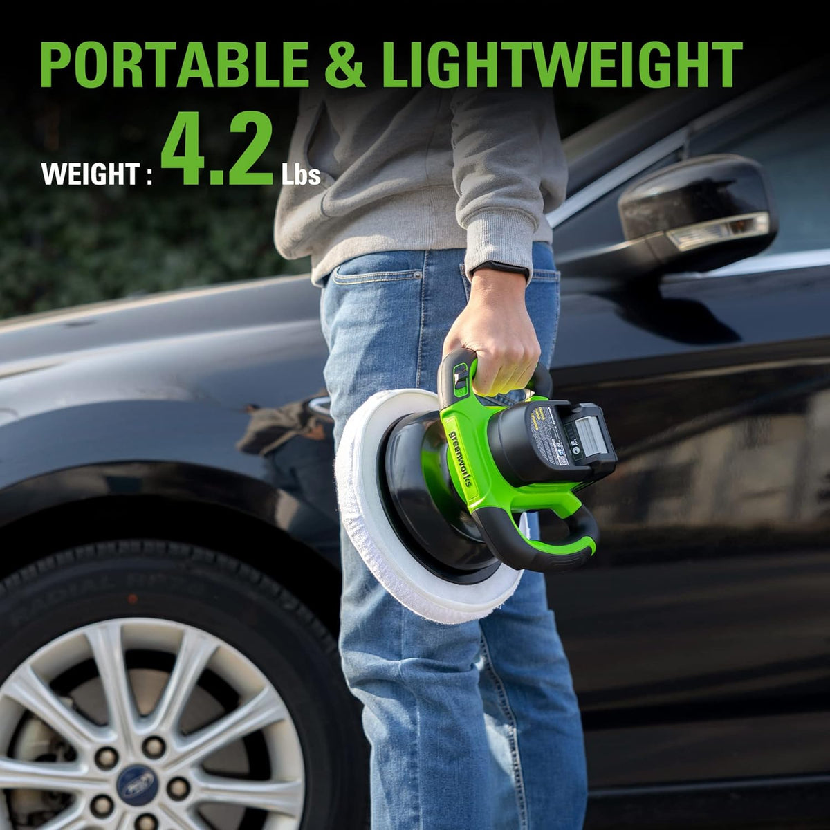 24V Cordless Car Buffer & Polisher 10-inch 2800 RPM P85182