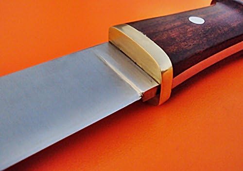 High Carbon Steel SEAX Knife with Rose Wood Handle J845