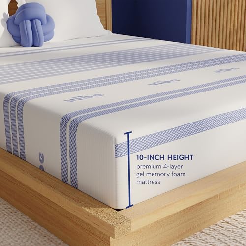 Gel Memory Foam Mattress, 12-Inch Queen White P94412