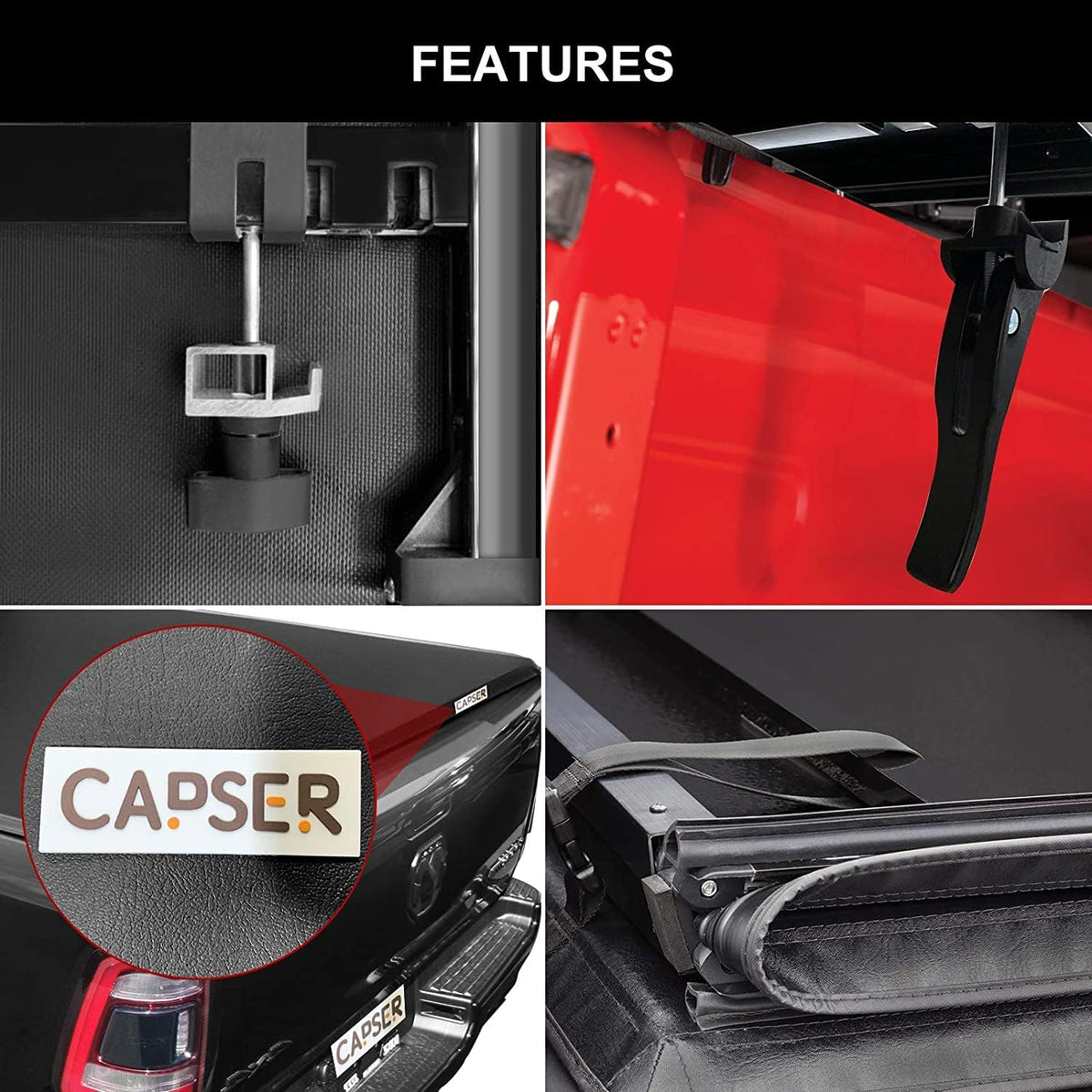 5.7ft Tri-fold Truck Bed Tonneau Cover J301979
