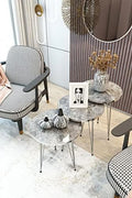 Set of 3 Round Wood Nesting Tables R66219