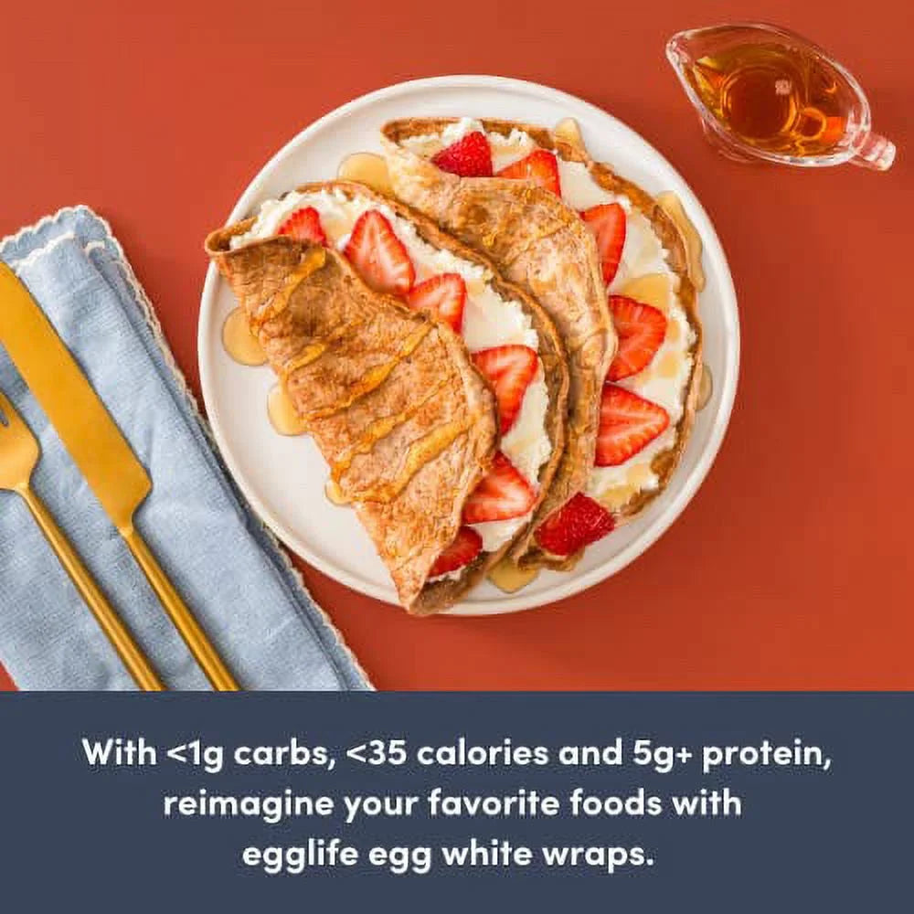 Sweet Cinnamon Egg White Wraps, 72 Total Wraps B4230