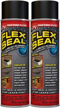 14 oz 2-Pack Black Waterproof Rubber Spray Sealant Coating T23253
