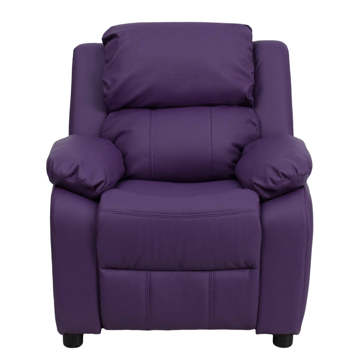 Pink Vinyl Upholstered Recliner V1141