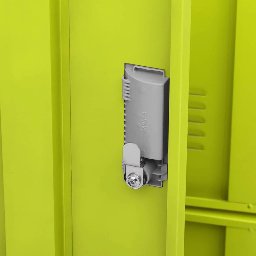 Green 9 Lockable Storage Cabinet Steel File Cabinet Q473130