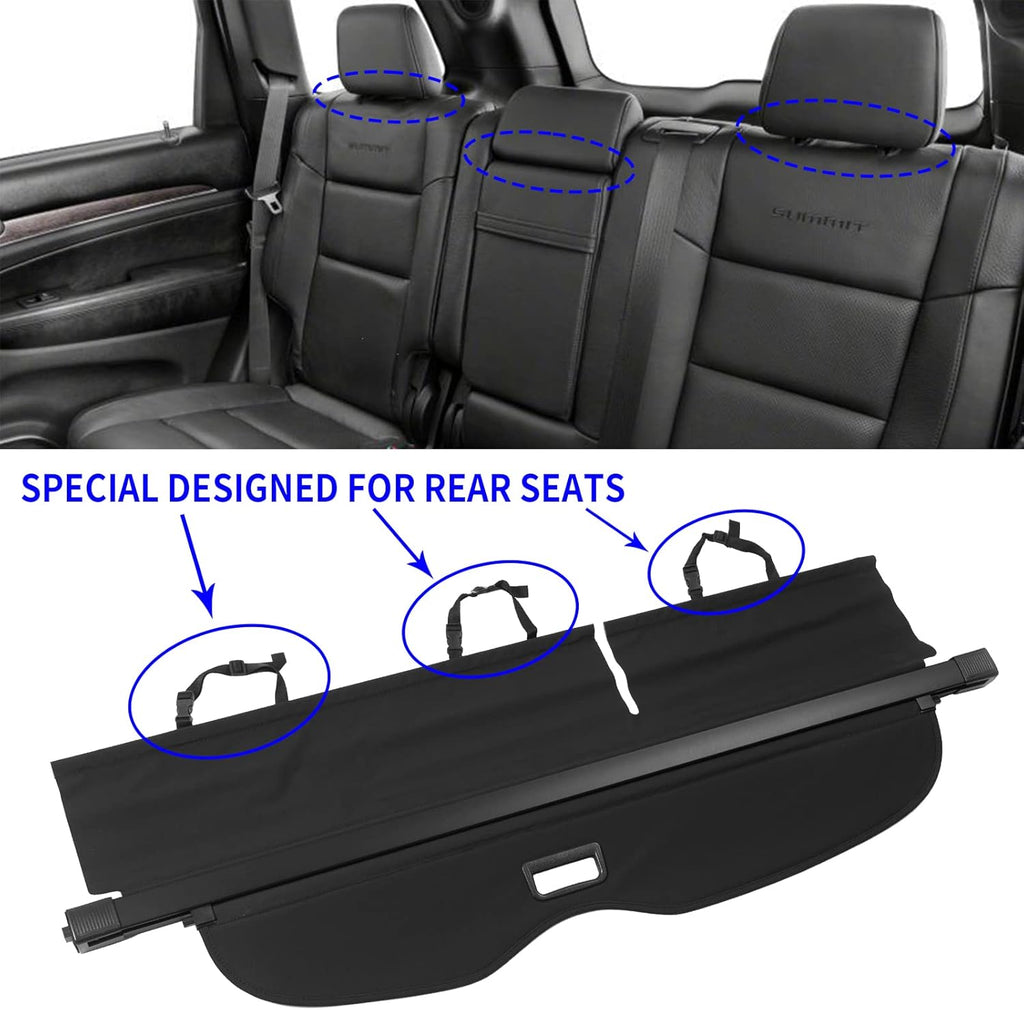 Black Retractable Cargo Cover F37436