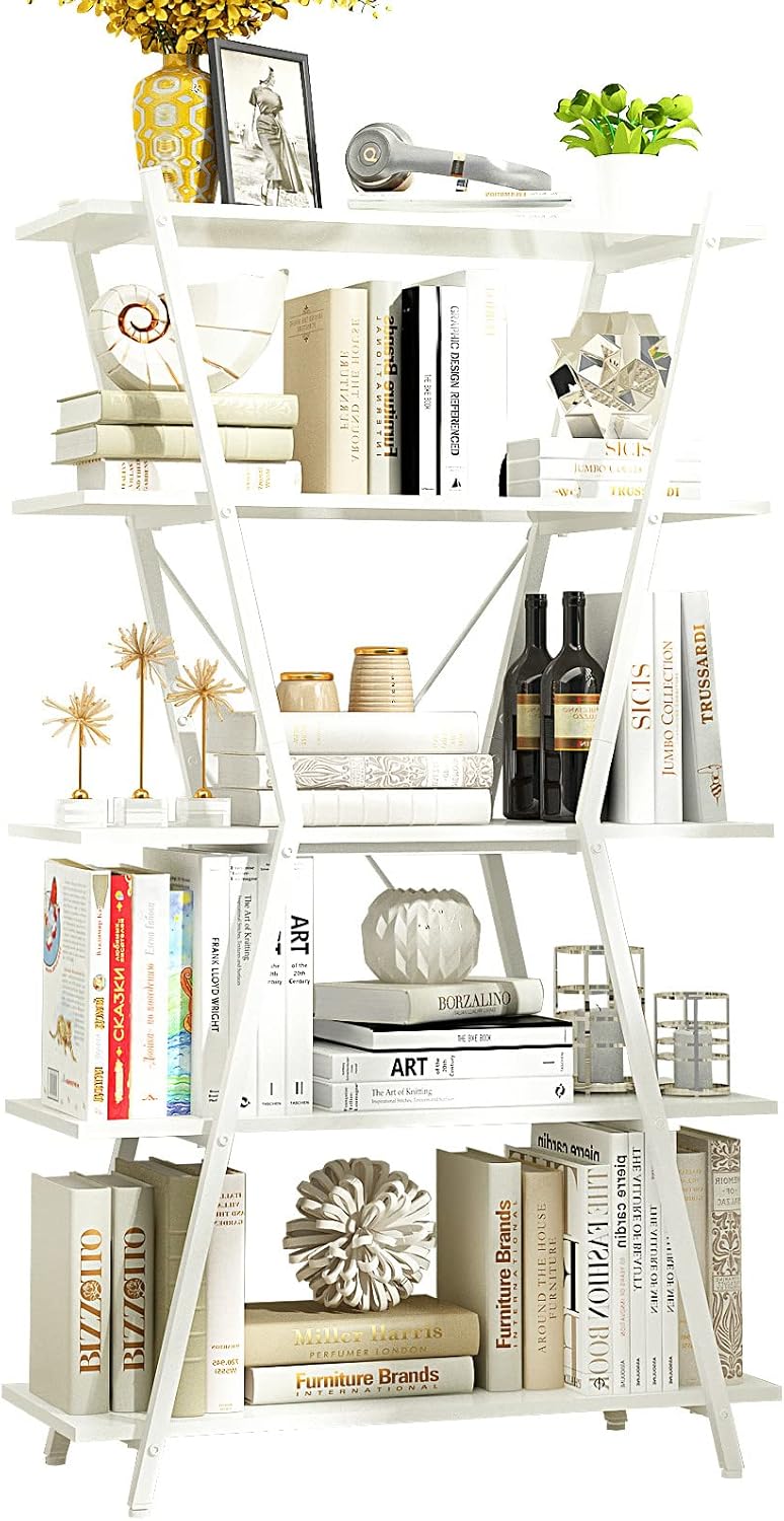 5 Tier Wood Bookshelf K867999
