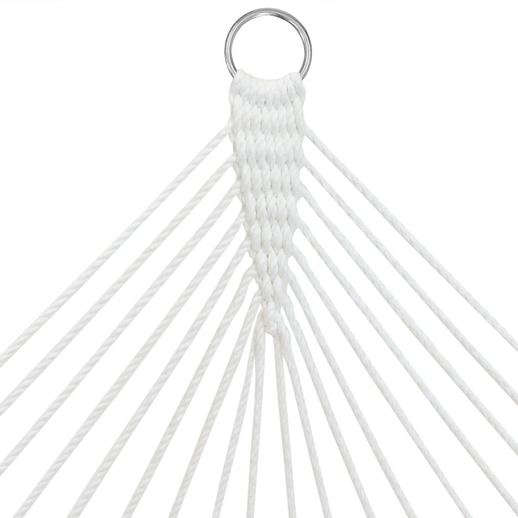 White Polyester Rope Hammock with Pillow C285107