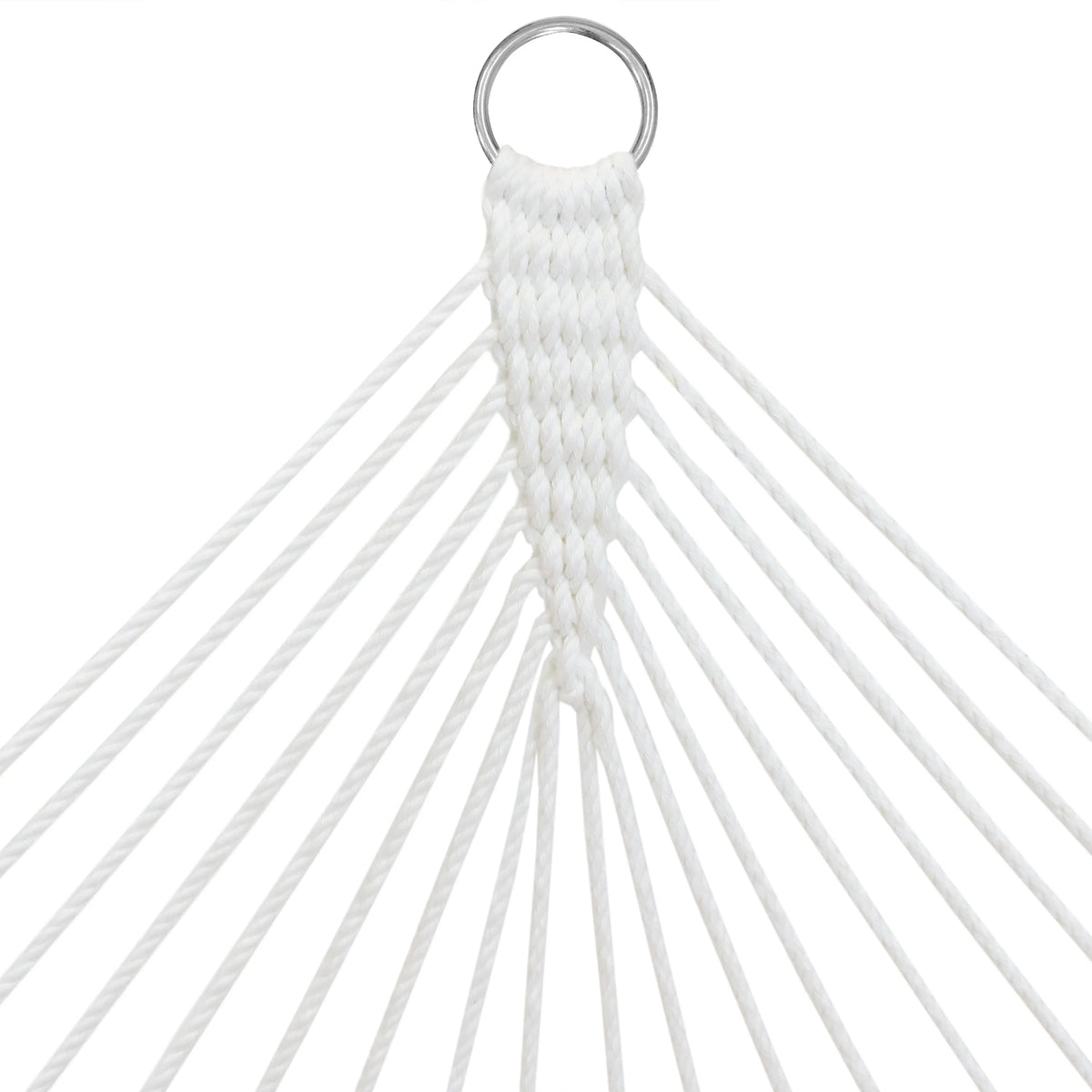 White Polyester Rope Hammock with Pillow C285107
