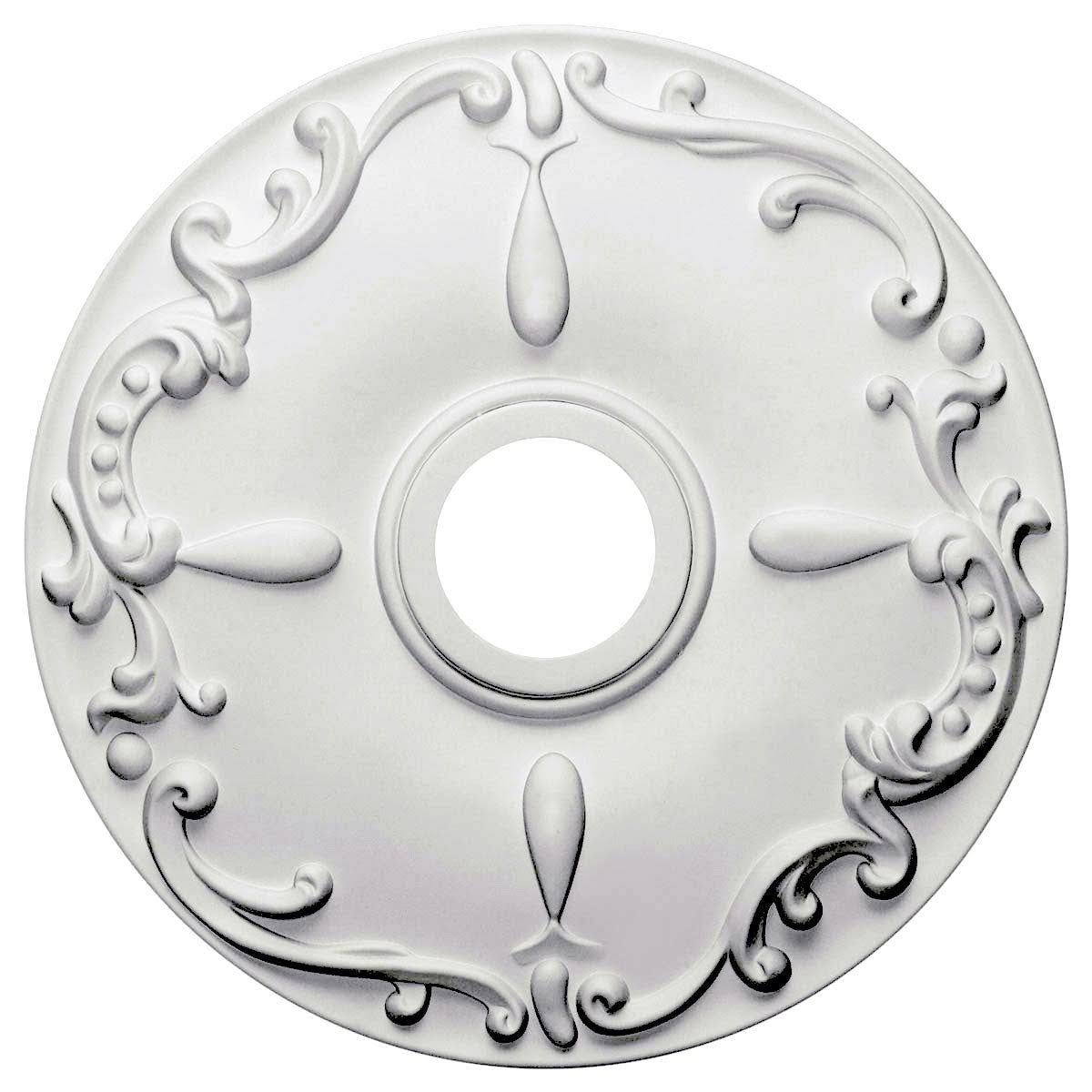 18x22OD x 3 1/2x22ID x 1 1/4x22P Ceiling Medallion Hand-Painted Golden Oak K22675