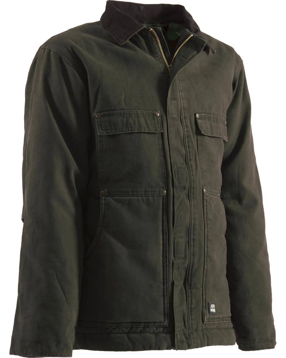 Washed Chore Coat Olive S Regular A95786