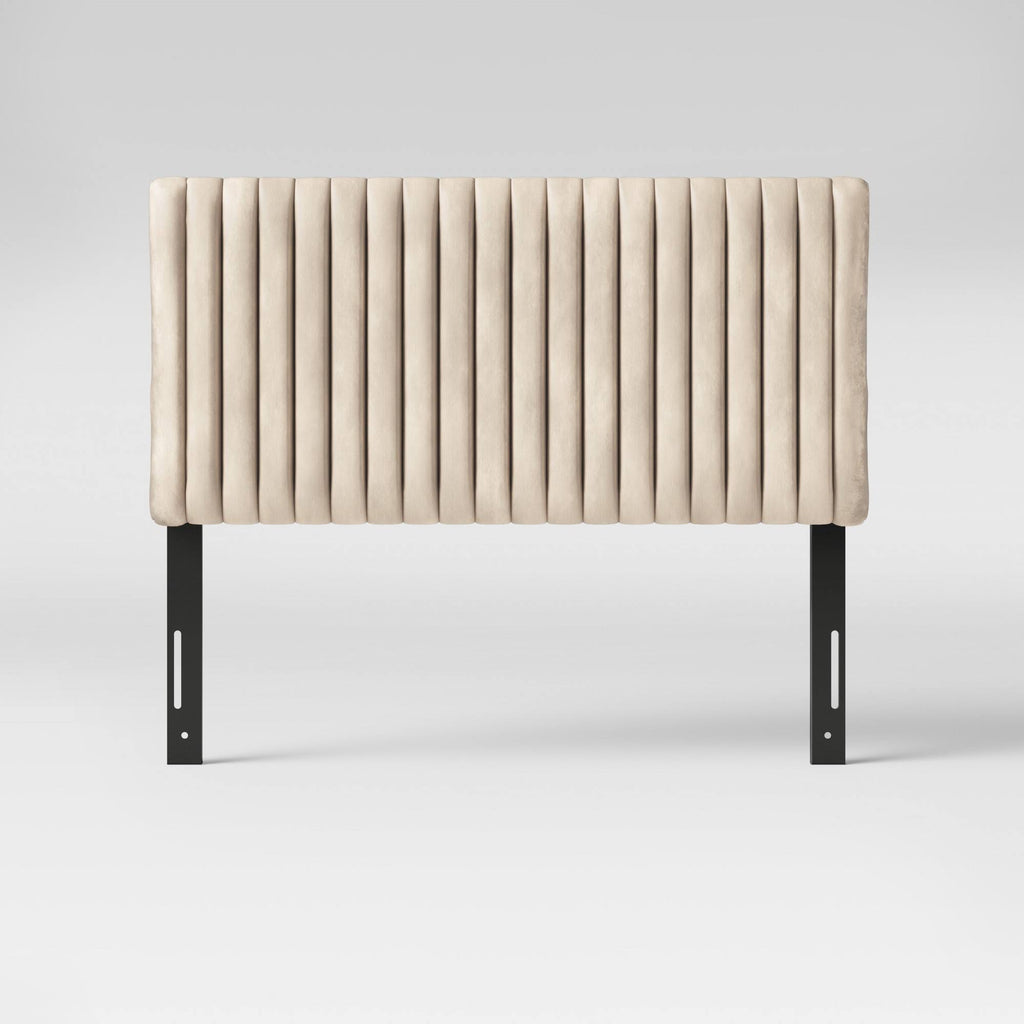 Cream Velvet Queen Headboard F920099