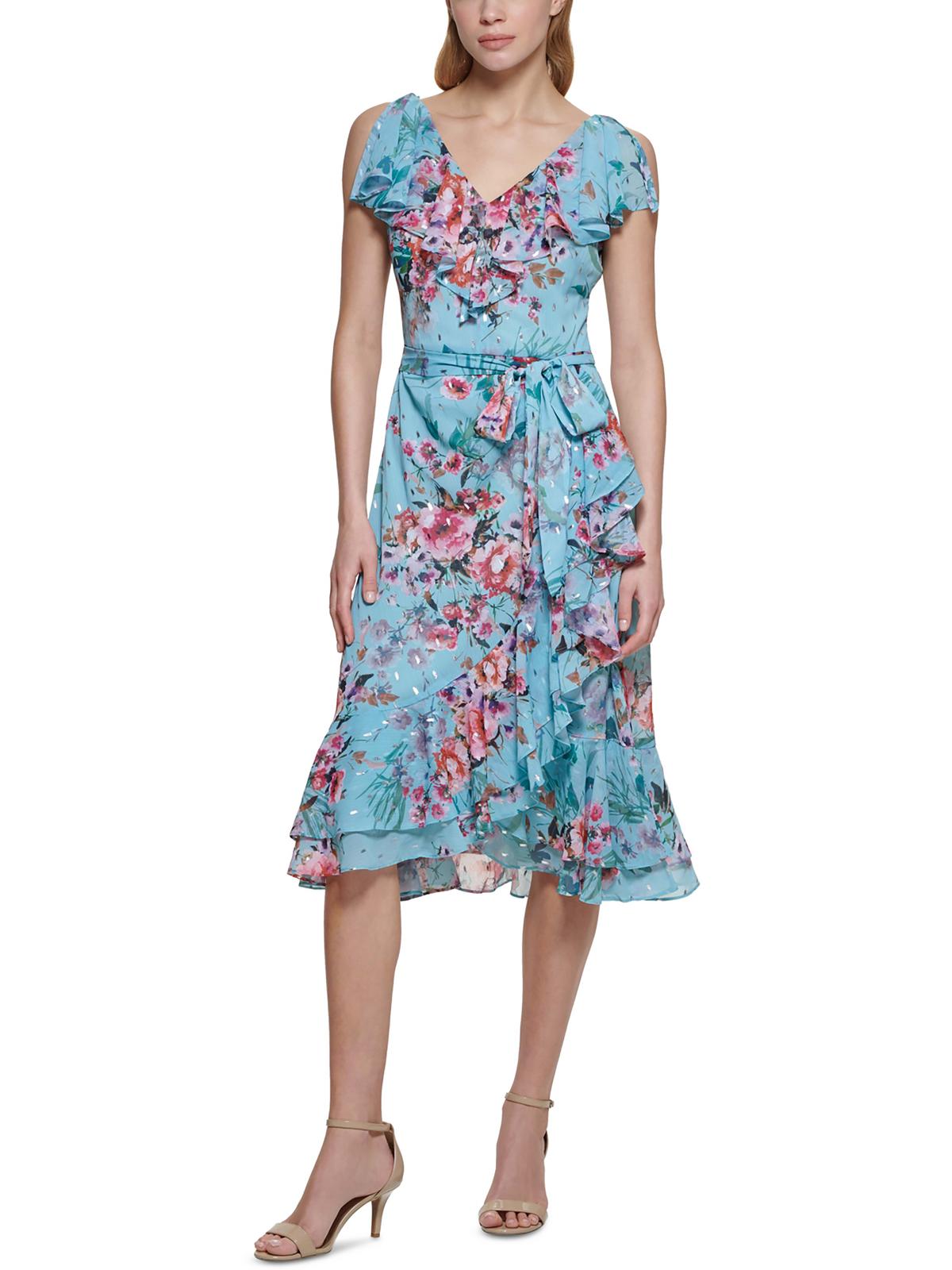 Floral Calf Midi Dress G290386