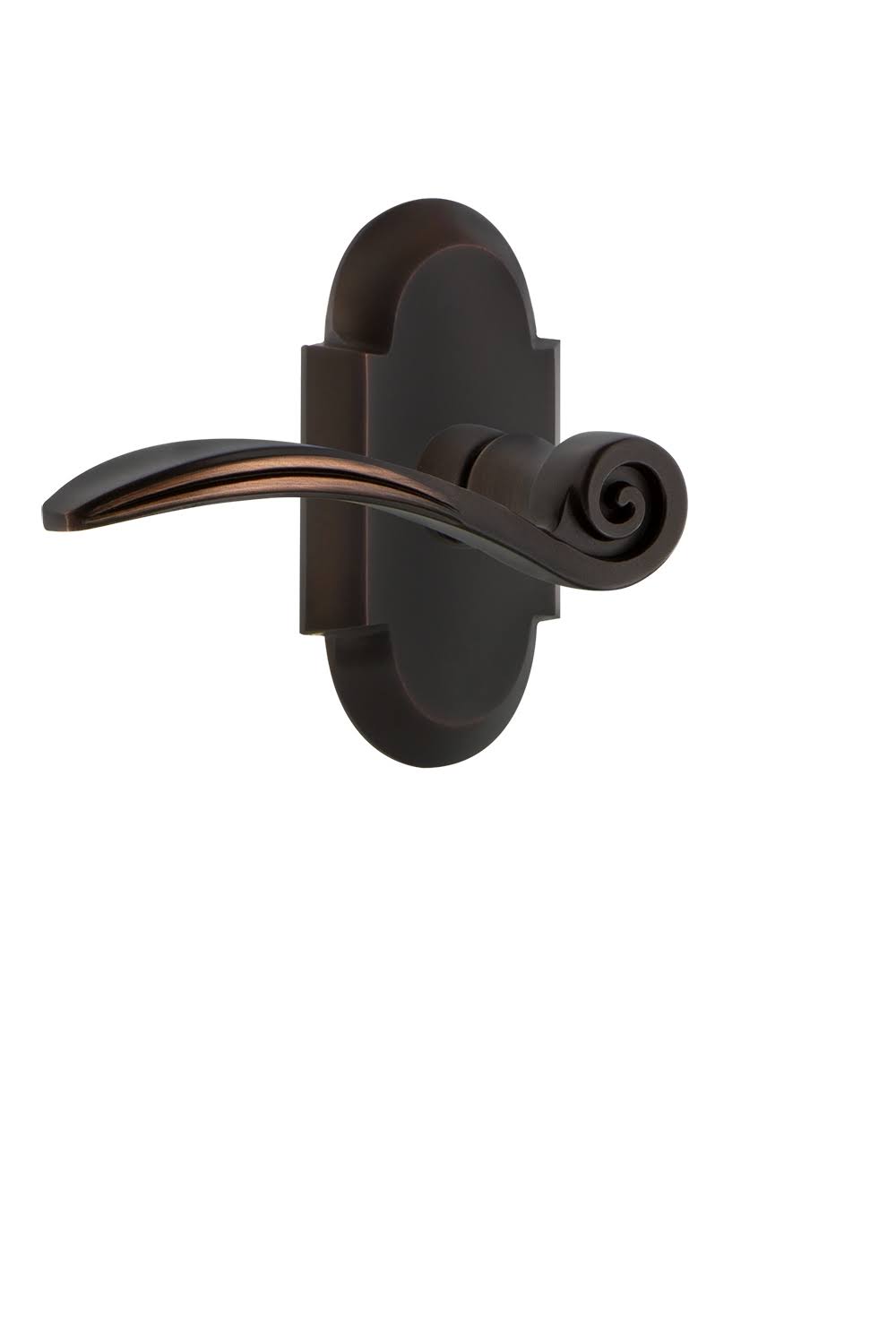 Swan Left Handed Passage Door Lever Set Timeless Bronze F488918