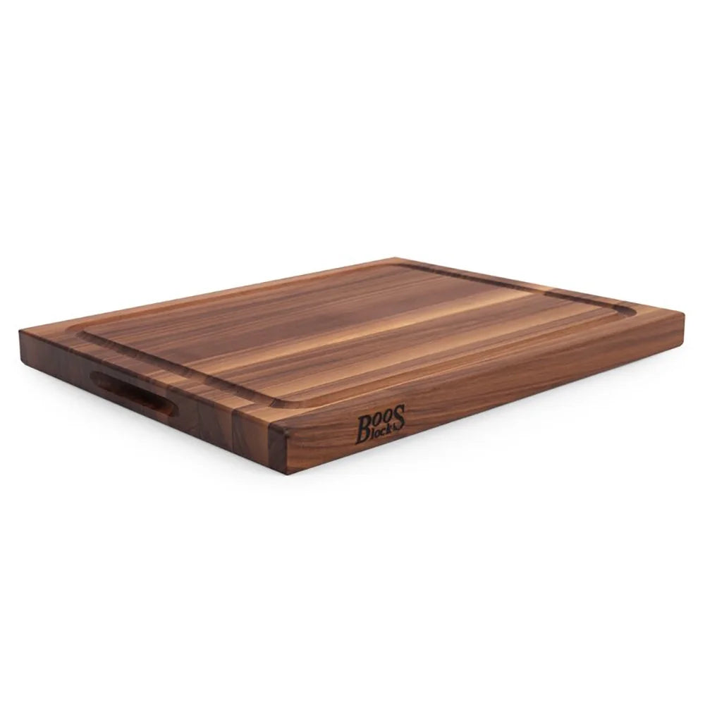 Walnut Wood 21 Inch Reversible Carving Board & 3 Piece Care Set J695570