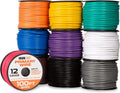12 Gauge Copper Clad Aluminum Wire 100 Ft per Roll Pack of 2 U660