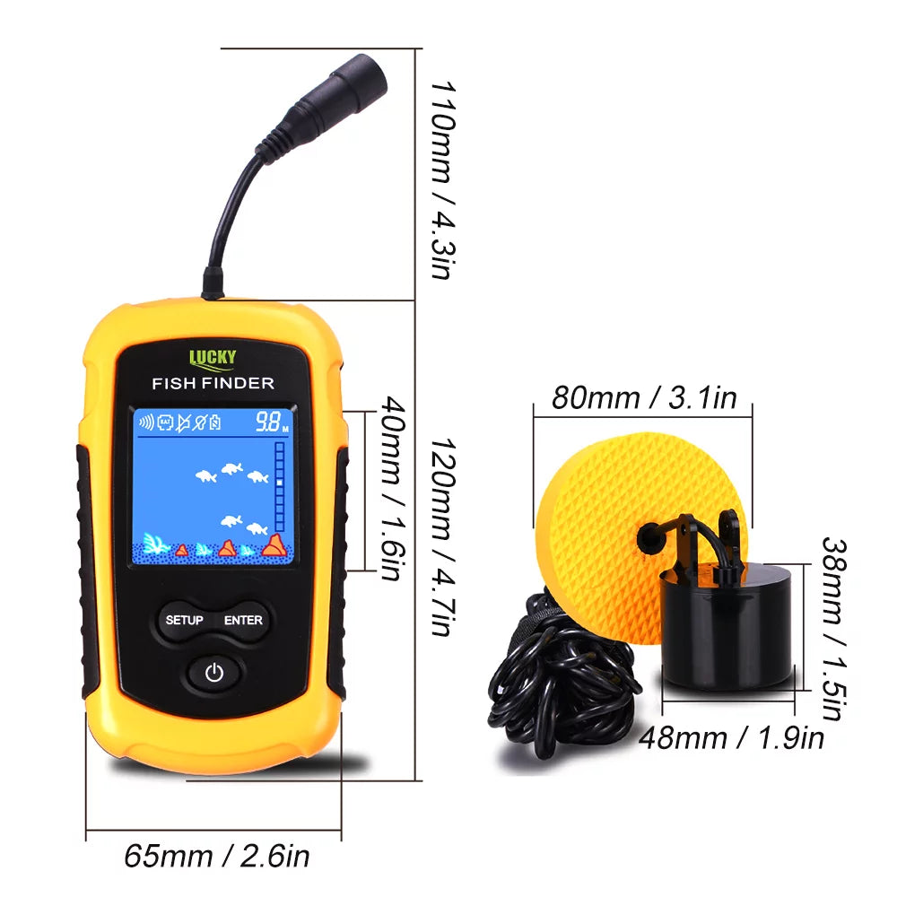 Portable Wired Fish Finder Sonar F85597