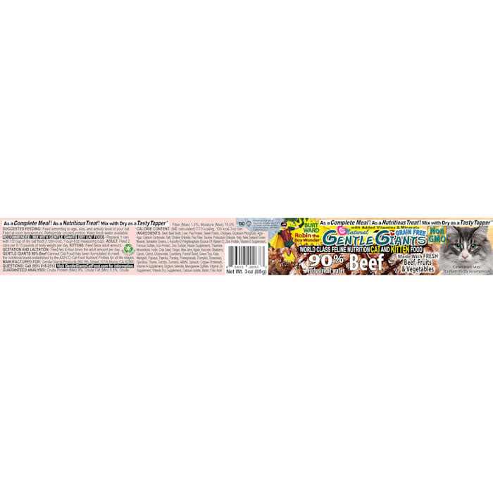 Natural Non-GMO Beef Cat & Kitten Can Food N106