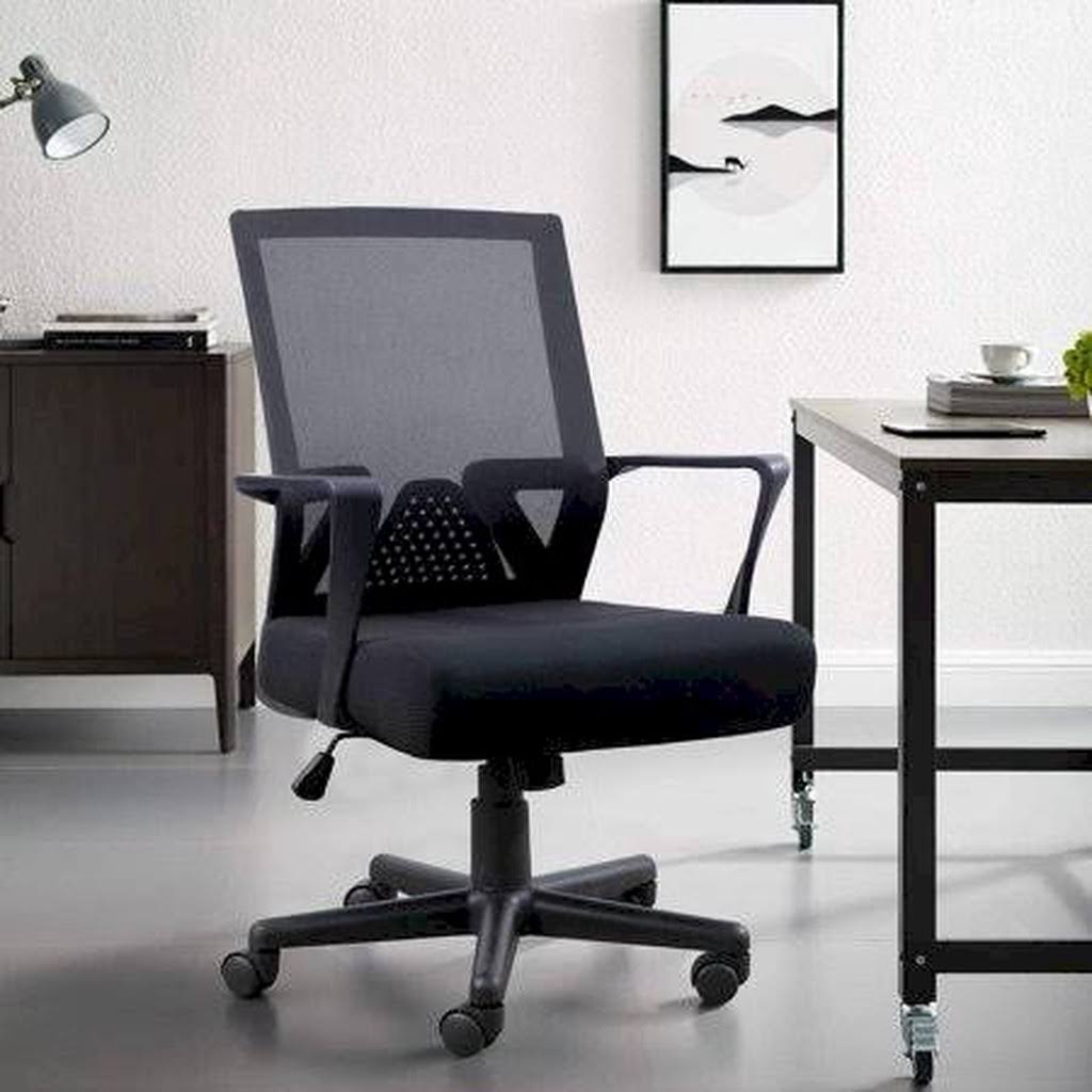 Black Mid Back Mesh Office Chair O4100