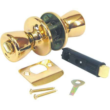 Bright Brass Privacy Lockset O95766