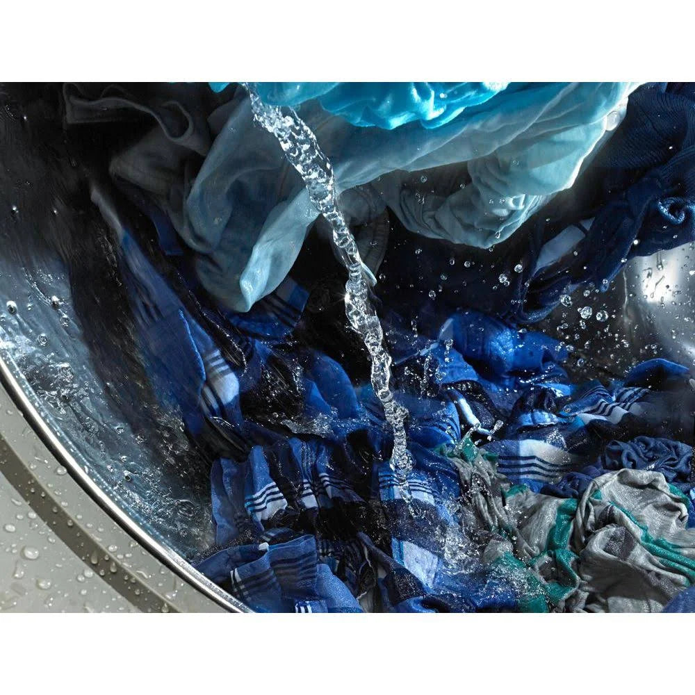 White Front-Loading Washer Y471