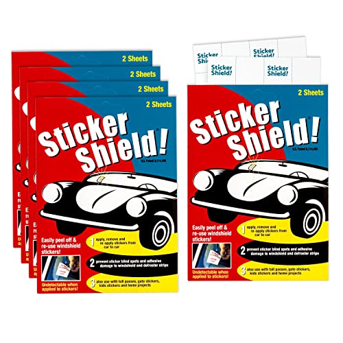 Windshield Sticker Applicator 4 inch x 6 inch Sheets Pack of 2 X5629