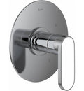 Polished Chrome Pressure Balance Trim with Whitewash Barnwood Lever Handle U27019