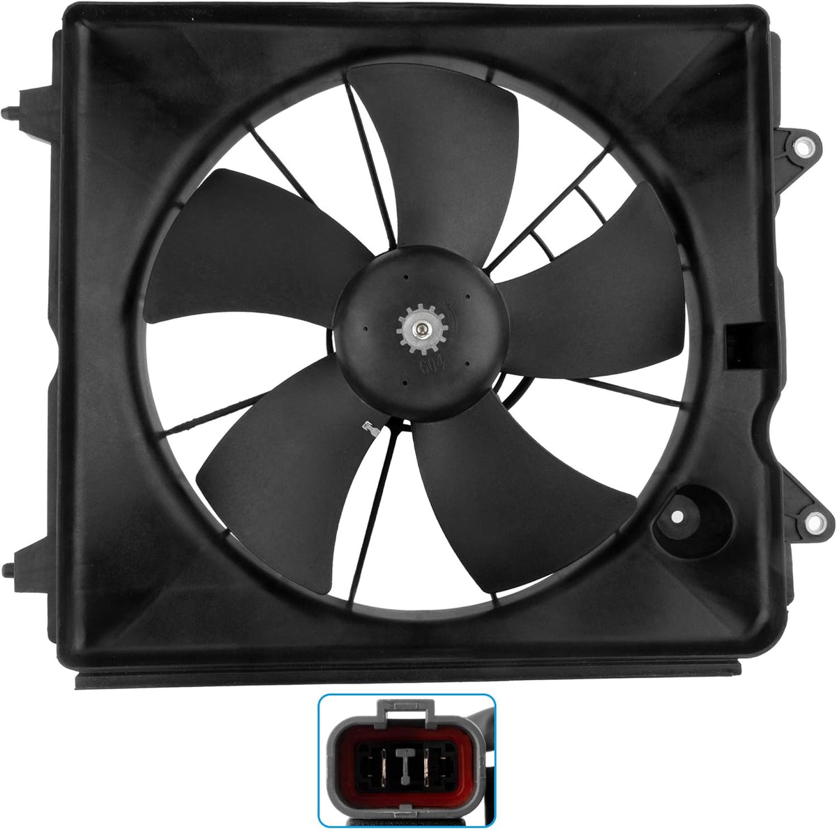 Radiator Cooling Fan Motor Assembly Pack of 2 C25473