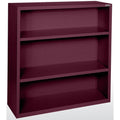 Burgundy Steel Bookcase V8551
