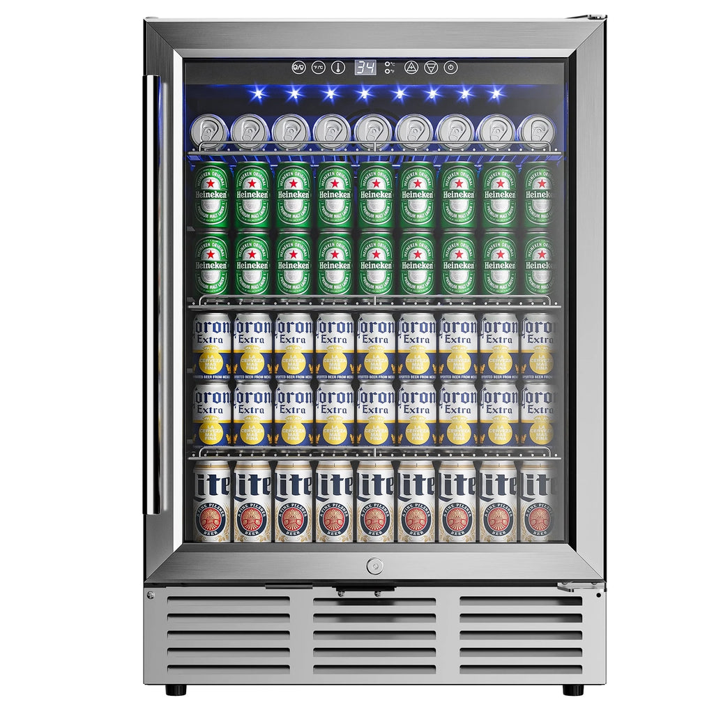 15 Beverage Cooler 32 Bottle Wine Fridge Glass Door B654299