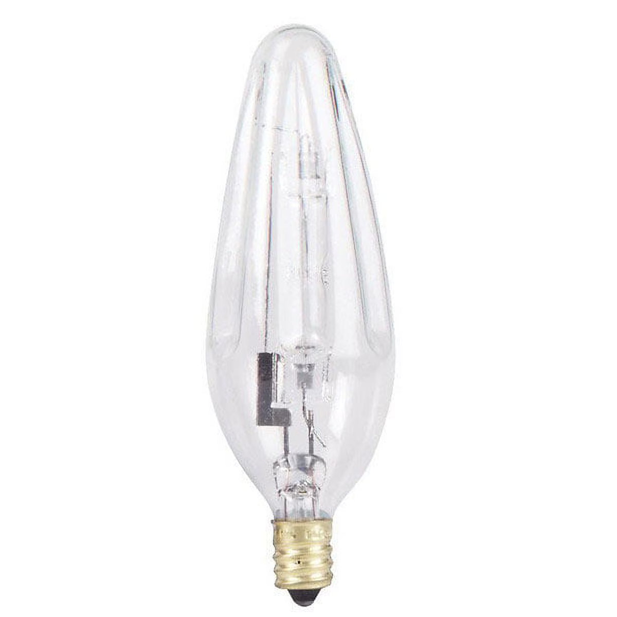 25w 120v Flame Candelabra Clear Halogen Light Bulb D38135