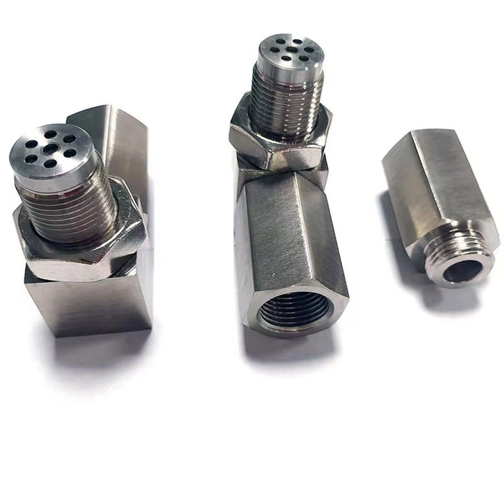 5 Pcs M18x1.5 90-Degree 304 Stainless Steel 02 Sensor Adapter M67136