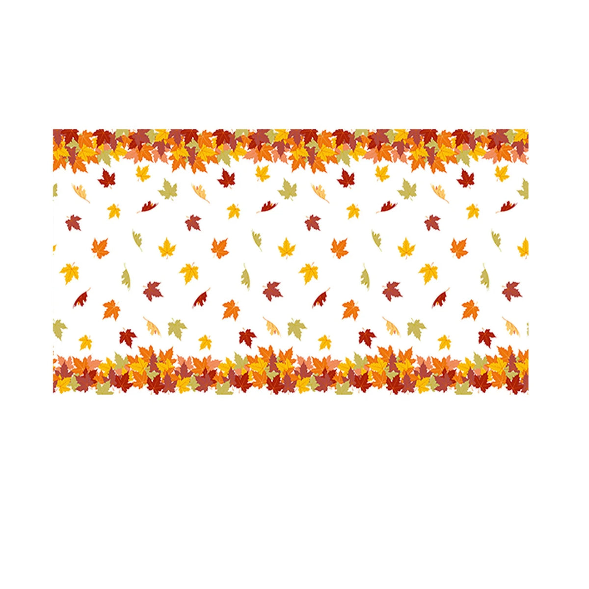 4.5x 9 FT Plastic Fall Leaf Tablecloth G5441