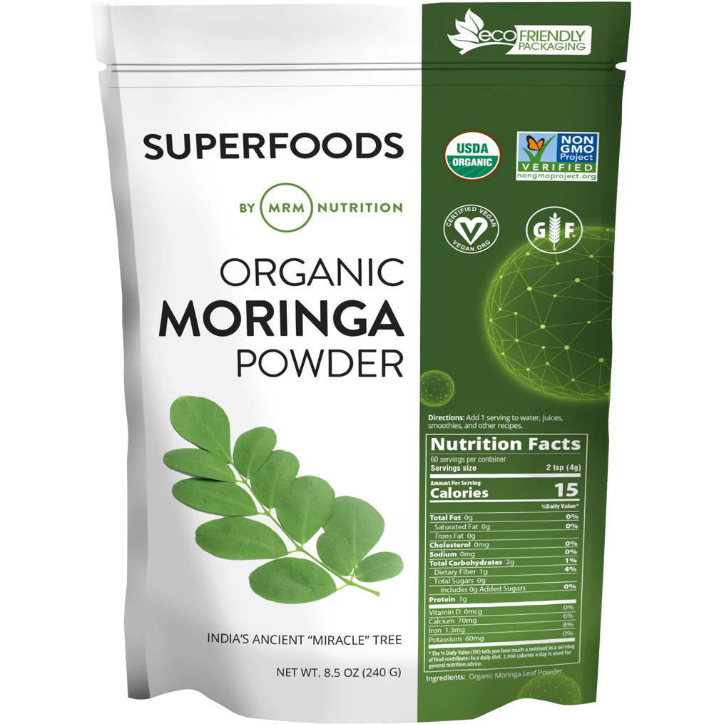 Organic Moringa Leaf Powder 8.5 oz S924