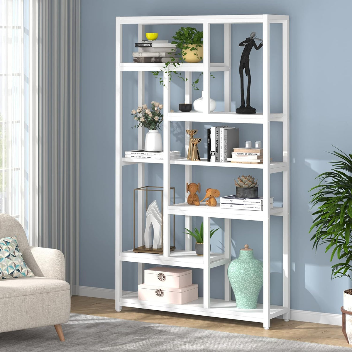 7-Tier 78.4 inch Tall Bookshelf I430068