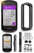 Garmin Edge 1040 Solar GPS Bike Computer with Speed Sensor 2, Cadence Sensor 2, HRM-Dual, Black Silicone Case, Mounts Z61687