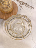 Jeweled Edge Bowl with Glass Insert D657407