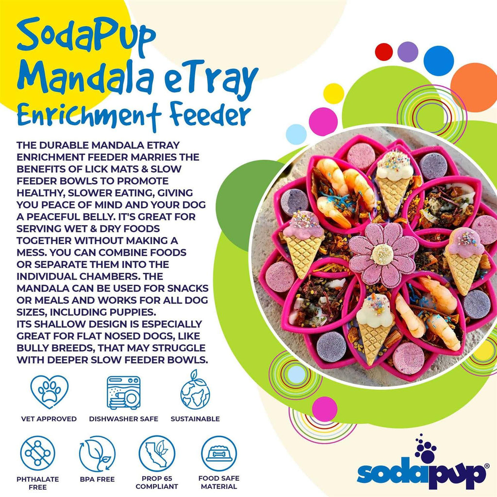 Mandala Design Enrichment Tray for Dogs O7826
