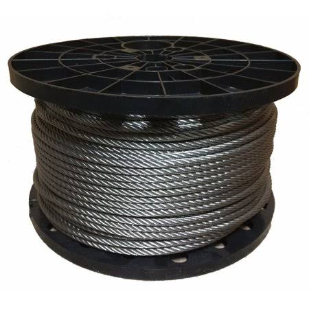 3/16 inch Stainless Steel Aircraft Cable Wire Rope Type 7x19 Type 316 (1500 Feet) Y812
