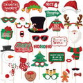 30pc Glitter Christmas Photo Booth Props Set Y2200