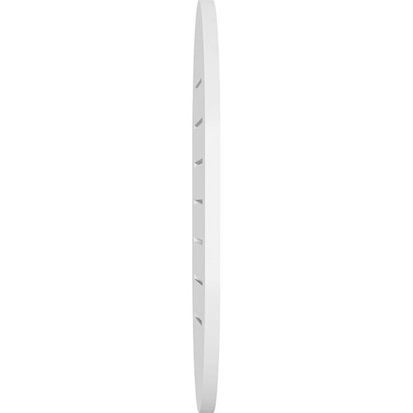 Vertical Round Ended Surface Mount PVC Gable Vent E4924